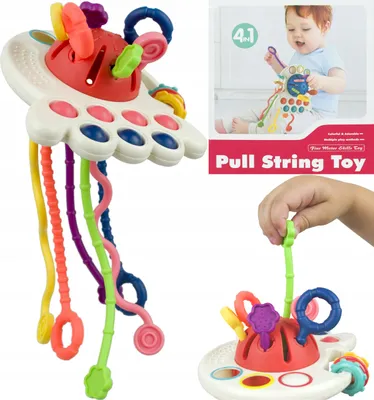 Produktbild von SENSORISCHES SPIELZEUG FÜR BABY-MONTESSORI-ZAHNUNGSBEHANDLUNG Pädagogische Rassel