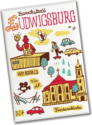 Produktbild von Ludwigsburg Wimmelbild Souvenir Magnet