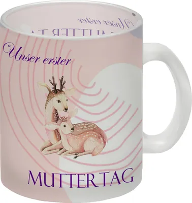 Produktbild von Unser erster Muttertag Glas Tasse