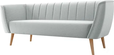 Produktbild von MIRJAN24 Sofa Pas 3, Polstersofa mit Wellenfeder, Holzfüße, Wohnzimmer Kollektion (Farbe: Paros 05)