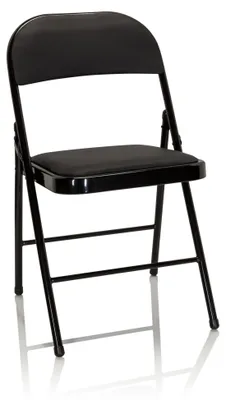 Produktbild von hjh OFFICE Klappstuhl TUDELA Kunstleder Beistellstuhl Gästestuhl Stuhl klappbar bis 130 kg belastbar