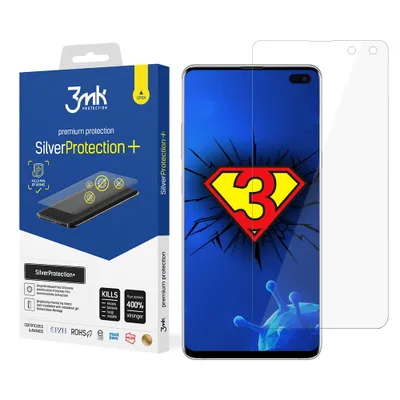 Produktbild von 3mk Display Antimikrobielle Schutzfolie SilverProtection+ für Samsung Galaxy S10 5G 0,21mm Self-Heal