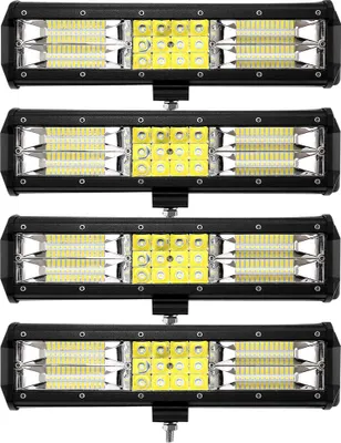 Immagine prodotto di Greenmigo 4X 180W LED Faro da lavoro Fuoristrada Faro Bar Faro abbagliante 12V-24V Riflettore Lampade IP67 Impermeabile Faro supplementare Proiettore per auto Jeep Trattore SUV