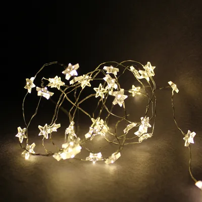 Produktbild von 3 Stück LED Lichterkette Stern mit je 40 LED Unterwasser Betrieb