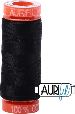 Produktbild von AURIfil Nähgarn MK50WT 1300m, 100% CO : 2692 Black AURIfil: 2692 Black