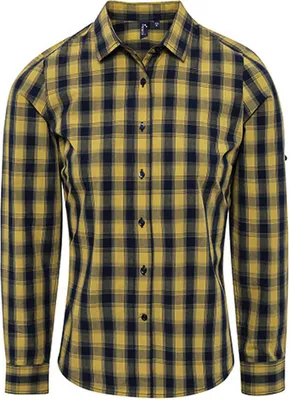 Zdjęcie produktu dla Damska koszula z długim rękawem Premier Workwear Mulligan Check Bawełna