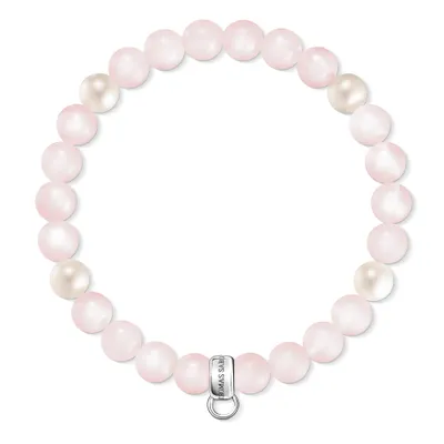 Produktbild von Charm Armband von Thomas Sabo aus Rosenquarz und Perlen