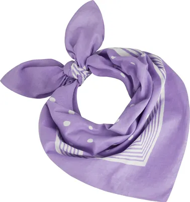Tobeni 000803 Bandana mit Punkte Nickituch in 100 Baumwolle Flieder