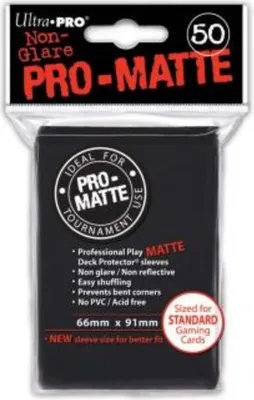 Produktbild von Ultra Pro - Schwarze Pro-Matt-Hüllen (50)
