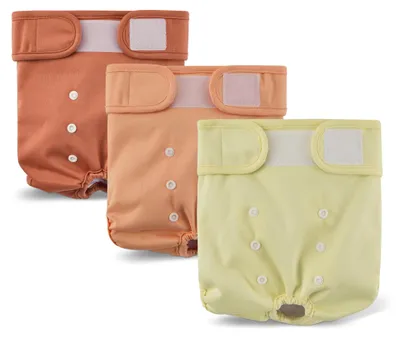 Image de A. Couches lavables pour chiennes, taille L, 3 pièces