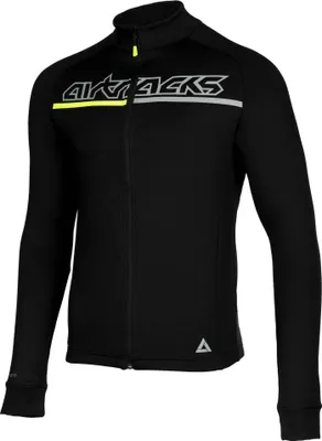 Produktbild von Airtracks Thermo Fahrradtrikot Langarm Pro Team - XXL - schwarz-neon