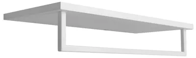 Produktbild von Sapho SKA Handtuchregal mit Reling 600x250mm, Weiß matt