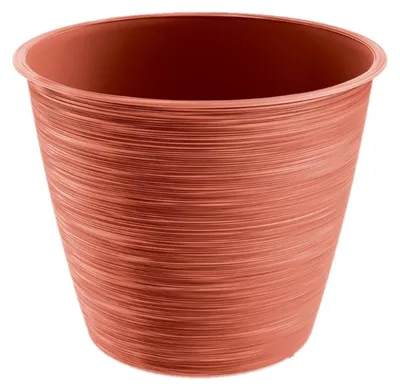 Produktbild von Blumentopf/Blumentopf Paintstripe - Kunststoff - rot - 17 x 20 cm - stilvoll - innen/ausen