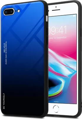 Produktbild von Cadorabo Hülle für Apple iPhone 7 PLUS / 7S PLUS / 8 PLUS Schutz Hülle in Schwarz Handyhülle TPU Etui Cover Case