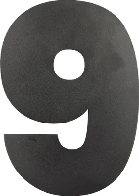 Produktbild von Hausnummer Schwarz 15 cm Nummer 9 - Pro Stück