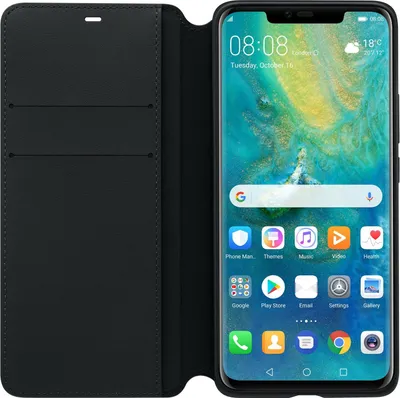 Produktbild von Huawei 51992636, Geldbörsenhülle, Huawei, Mate 20 Pro, 16,2 cm (6.39"), Schwarz