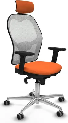 Immagine prodotto di Sedia da ufficio con poggiatesta Piqueras y Crespo 2D086G2 Arancione