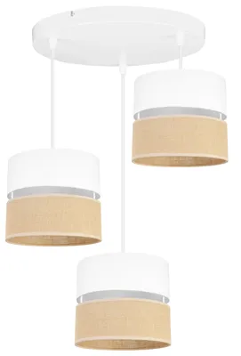 Produktbild von Hängelampe, Deckenleuchter, Lampenschirm 20 cm, weiß