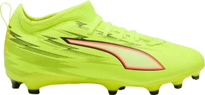 Produktbild von Puma ULTRA 6 MATCH FG/AG Jr - Yellow Alert-PUMA Black-Glowing Red-Lime Squeeze, Größe:4