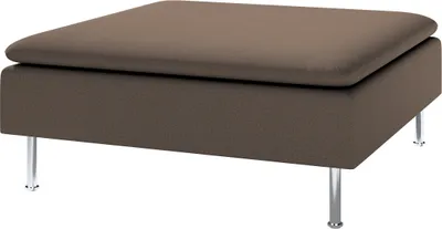 Produktbild von Dekoria Bezug für Söderhamn Fußhocker, braun, 93 x 93 x 40
