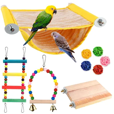 Productafbeelding van Vogelhangmat met speelaccessoires voor kleine huisdieren