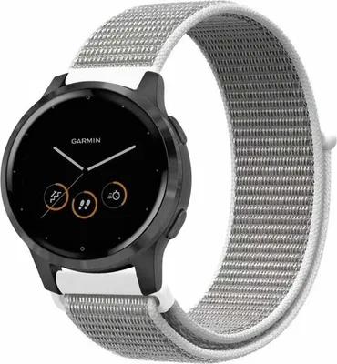 Produktbild von Strap-it Garmin Vivoactive 4s Armband Nylon - 40mm - Muschel