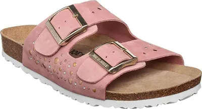 Produktbild von JOE N JOYCE London Veloursleder Nieten Soft-Fußbett Rose Größe 41 Schmal