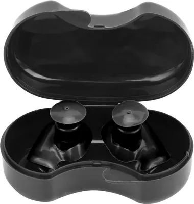 Produktbild von Schwarze, wasserdichte und staubdichte Silikon-Spiralohrstöpsel für Kinder und Erwachsene zum Schwimmen