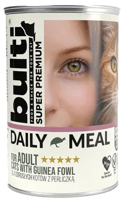 Produktbild von Katzenfutter - feuchte Katzennahrung - Daily Meal Perlhuhn - 400g Perlhuhn für Katzen