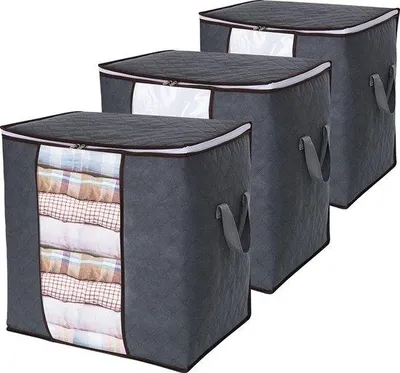 Produktbild von Famanu Kleidungshülle Organizer Aufbewahrungstasche - 50 x 36 x 50 cm, 90L
