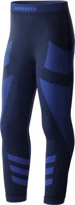 Produktbild von Ladeheid Kinder Mädchen Jungen Funktionsunterwäsche Thermoaktive Lange Unterhose LAGI008 (Schwarz/Marineblau, 122-128)