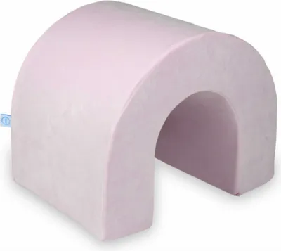 Image de Tunnel de jeu en mousse - Rose clair doux et velouté
