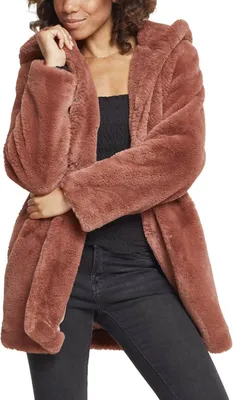 Immagine prodotto di Urban Classics Donna - Mantello con cappuccio dunkel rose - M