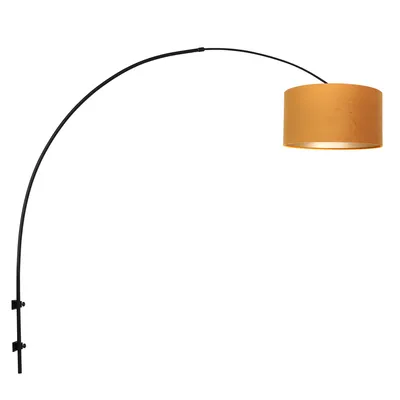 Produktbild von Steinhauer - wandleuchte - Sparkled Light - schwarz - metall stoff - E27 - 8141ZW