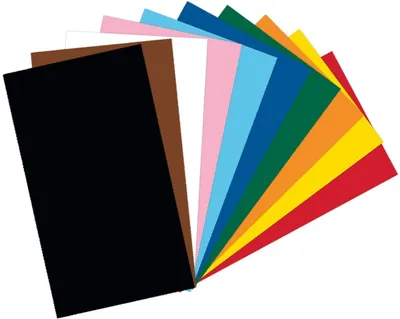 Produktbild von folia 61/50 09 - Fotokarton Mix 50 x 70 cm, 300 g/qm, 50 Bogen sortiert in 10 Farben ,zum Basteln und kreativen Gestalten von Karten, Fensterbildern und für Scrapbooking