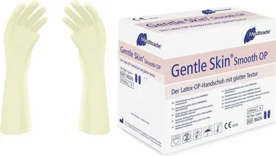 Produktbild von 4x Gentle Skin® Smooth OPOP-Handschuh aus Latex, steril, puderfrei, Gr. 8,5 | Packung (50 Stück)