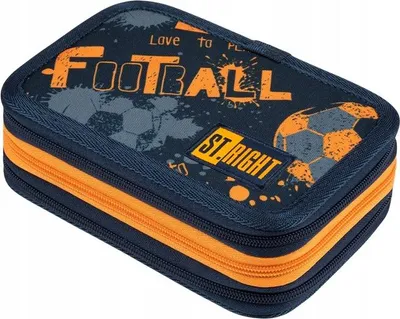 Image de Trousse scolaire triple avec accessoires PC-05 Ballons de football