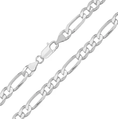 Produktbild von 925 Sterling Silber Herren/Damen - Figaro Kette - 61cm*7mm; TRS16692L24