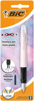 Produktbild von BIC X-pen Standard, Gemischte Farben, Iridiumstahl, Medium, Beidhändig, 65 mm, 197 mm