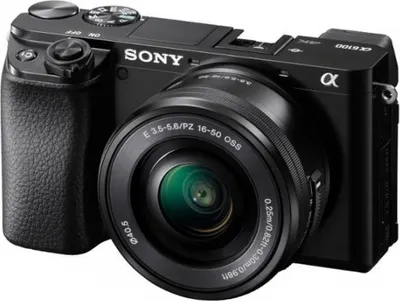 Produktbild von Sony Alpha 6100 schwarz mit AF E 16-50mm Kompakte Systemkamera