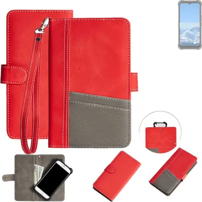 Produktbild von K-S-Trade Handy Schutzhülle für AGM Glory Pro Hülle Portemonnee Brieftasche Klapphülle Kartenfächer Flip Wallet Case Etui