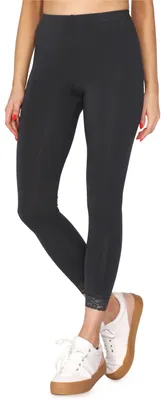 Image de Leggings 7/8 pour femme Merry Style avec dentelle MS10-342 (Graphite, XS)