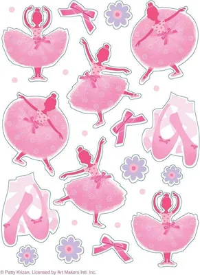 Produktbild von 4 Bögen Sticker Prinzessin / Ballerina