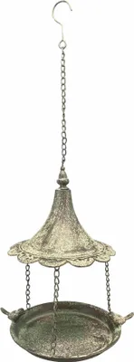Produktbild von Vogeltränke Vogelbad hängend Metall 29x24 H39cm Futterstelle Futterschale Garten