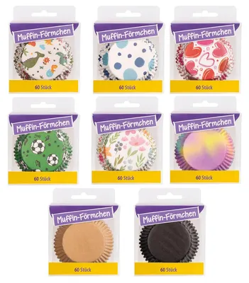 Produktbild von Günthart Muffin-Förmchen 60 Stück Sortiert
