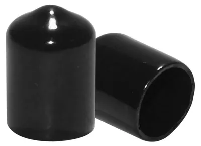 100x 10 mm PVC-Rubber-Endkappen für Gewindeschutz 9,5-11 mm