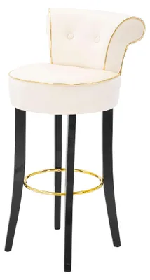 Produktbild von Tupiza - Hocker, 46x48x96h cm Cremeweiß, Samtbezug