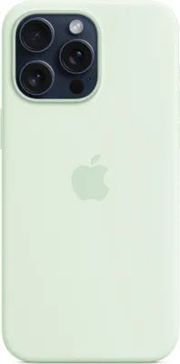 Produktbild von Apple iPhone 15 Pro Max Silikon Hülle mit MagSafe - Soft Mint