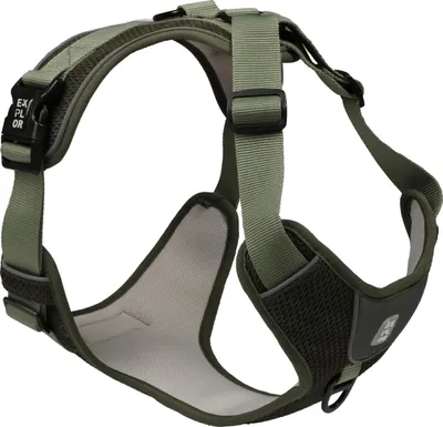 Zdjęcie produktu dla Szelki Duvoplus EXPLOR Ultimate Fit No-Pull – kolor Undercover Green – rozmiar S – obwód 35–45 cm – 40–52 cm