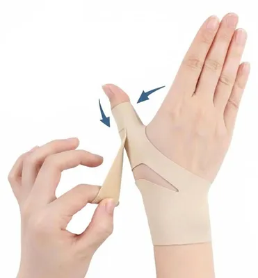 Produktbild von INF Elastisches Nylon-Daumenbandage atmungsaktiv verstellbar für Alltag Haut M